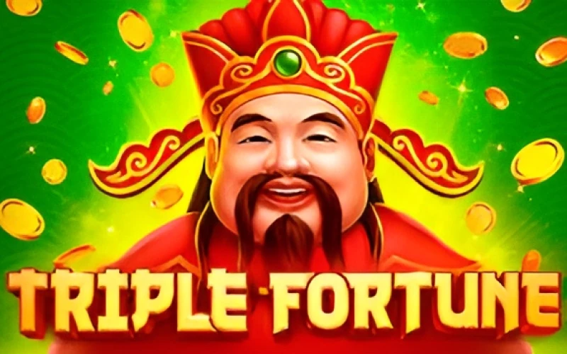 Win big in Triple Fortune game at Melbet casino.