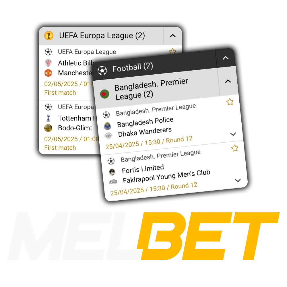 Melbet is a trusted betting site to place wagers on football.