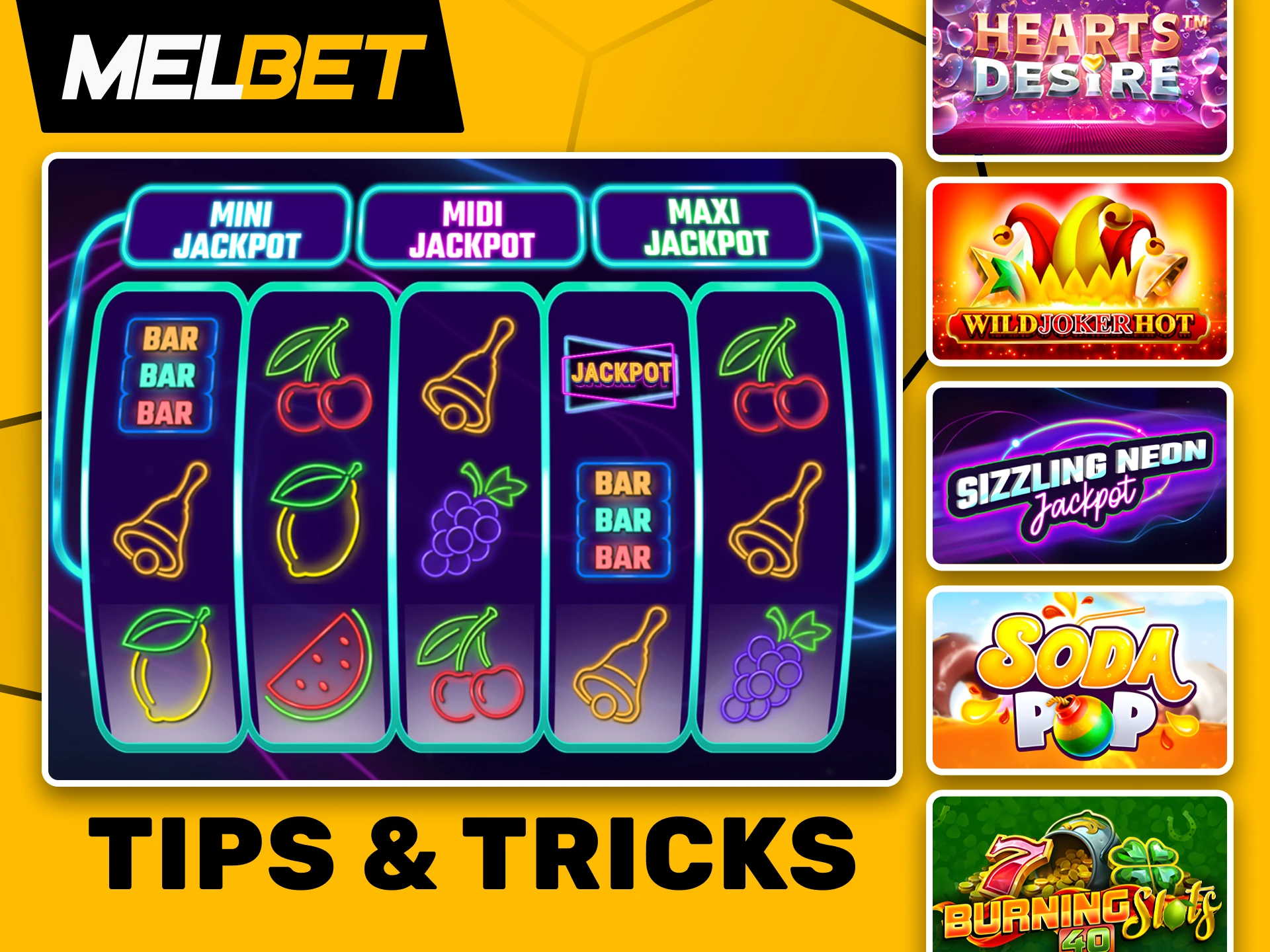 Enjoy the excitement and potential for big wins in jackpot games at Melbet.