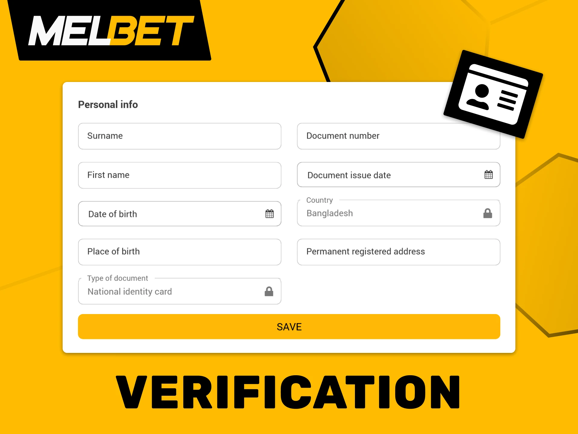 Verify your Melbet account to unlock all platform features.