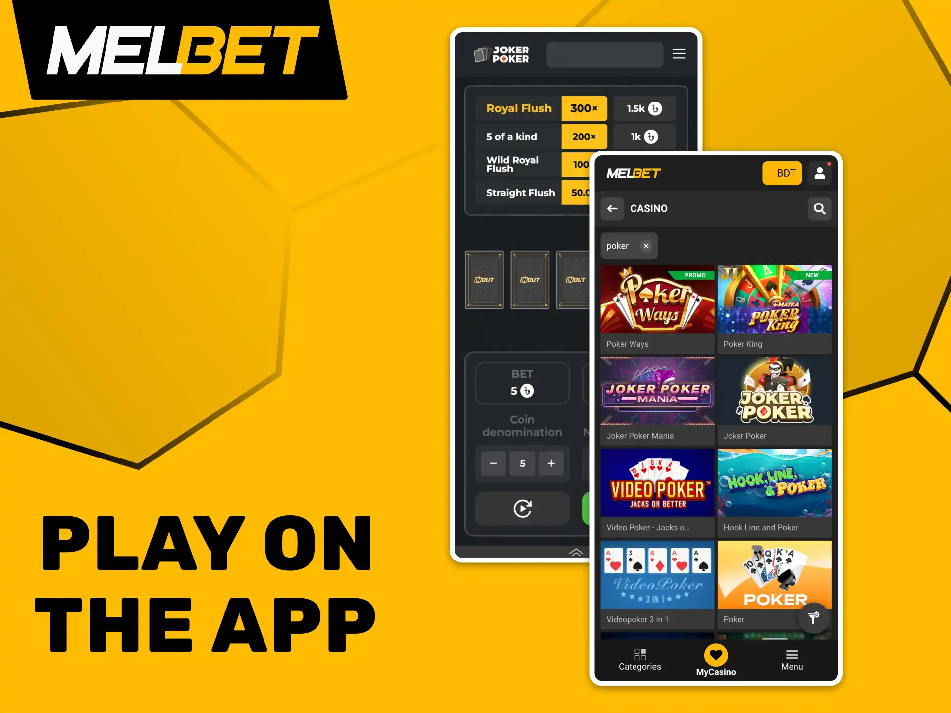 Play poker anytime with the Melbet app on Android and iOS for a seamless experience.