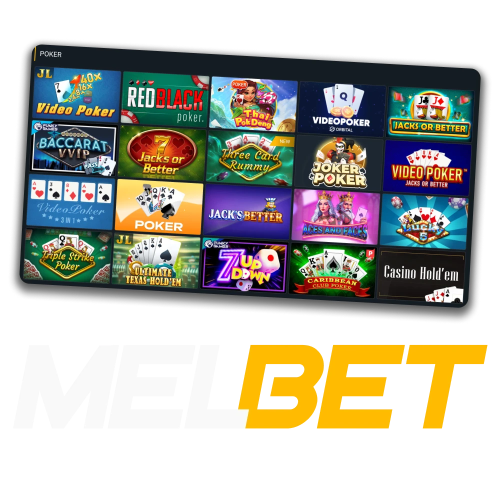 Melbet online poker in Bangladesh with Texas Hold’em, Omaha, fast games, and a welcome bonus.
